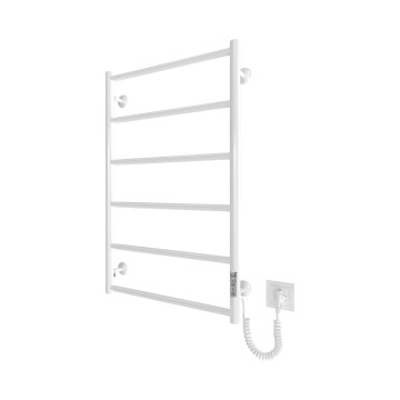 Kupaonski ljestvičasti radijator CLASSIC 110W/230V 81x52 cm, nehrđajući čelik/bijela, desni