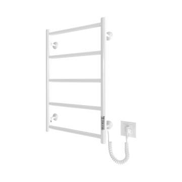 Kupaonski ljestvičasti radijator CLASSIC 65W/230V 65x43 cm inox/bijela desna