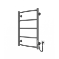 Kupaonski ljestvičasti radijator CLASSIC 65W/230V 66x42 cm nehrđajući čelik/antracit s desne strane