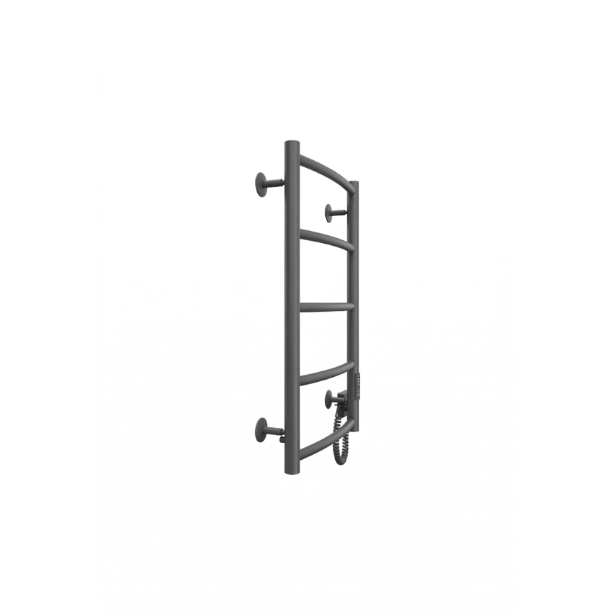 Kupaonski ljestvičasti radijator CLASSIC 65W/230V 66x42 cm nehrđajući čelik/antracit s desne strane
