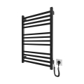 Kupaonski ljestvičasti radijator HF LONDON 165W/230V 77x53 cm crni desni