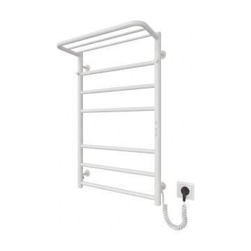 Kupaonski ljestvičasti radijator HOME 95W/230V 77x53 cm nehrđajući/bijela desna