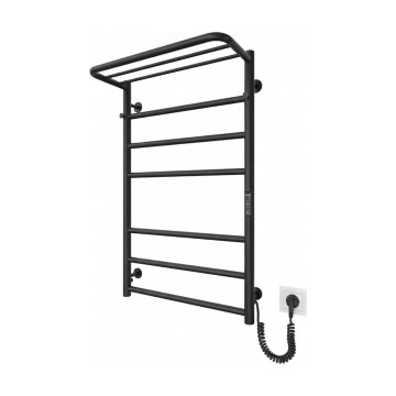 Kupaonski ljestvičasti radijator HOME 95W/230V 77x53 cm nehrđajući čelik/crna desna