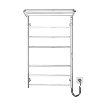 Kupaonski ljestvičasti radijator HOME 95W/230V 77x53 cm nehrđajući čelik/krom desni