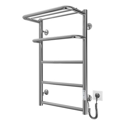 Kupaonski ljestvičasti radijator HOTEL 75W/230V 66x42 cm inox/krom desni