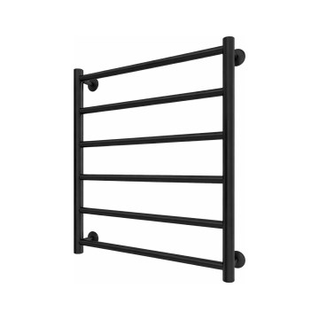 Kupaonski ljestvičasti radijator INOX FLAT 122W/230V 57x43 cm inox/crna