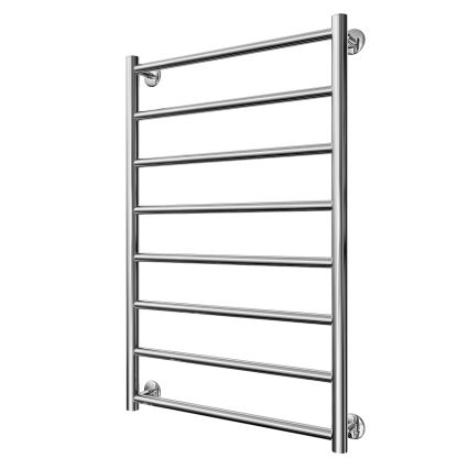 Kupaonski ljestvičasti radijator INOX FLAT 163W/230V 77x53 cm nehrđajući čelik/sjajni krom