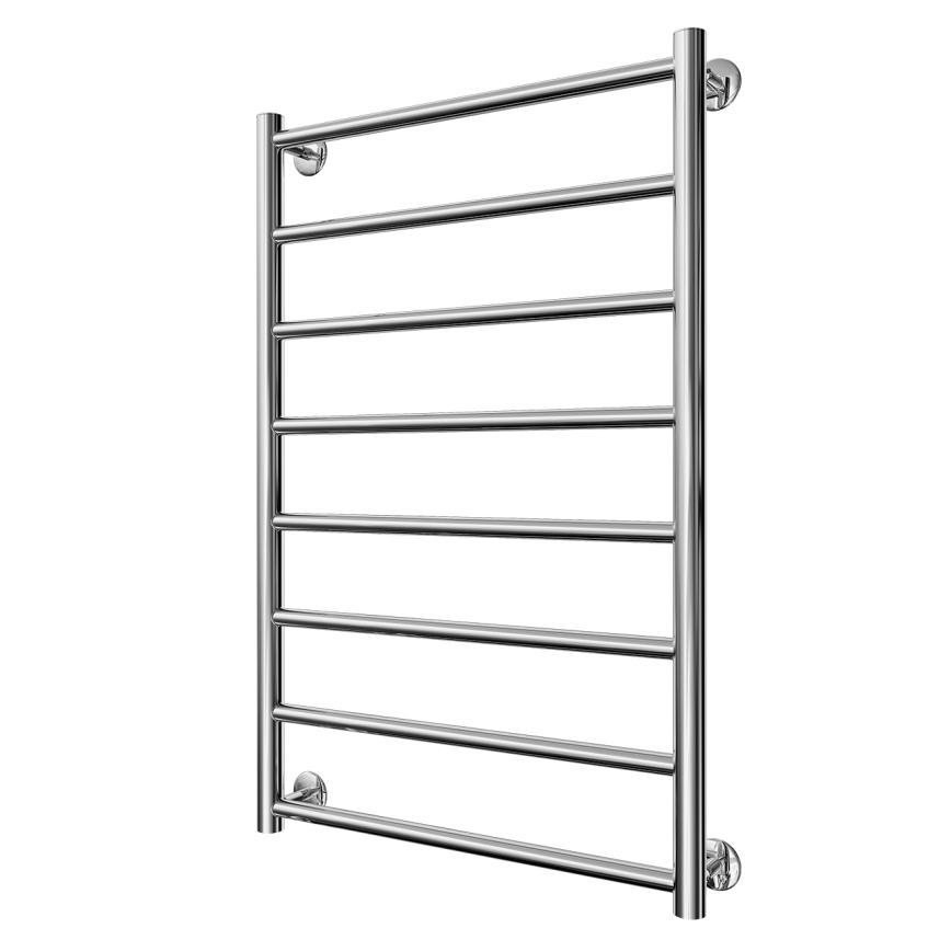 Kupaonski ljestvičasti radijator INOX FLAT 163W/230V 77x53 cm nehrđajući čelik/sjajni krom