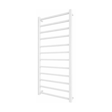 Kupaonski ljestvičasti radijator INOX TOKIO 233W/230V 117x53 cm nehrđajući čelik/bijela