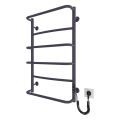 Kupaonski ljestvičasti radijator LUX 105W/230V 81x52 cm, nehrđajući čelik/antracit, desna