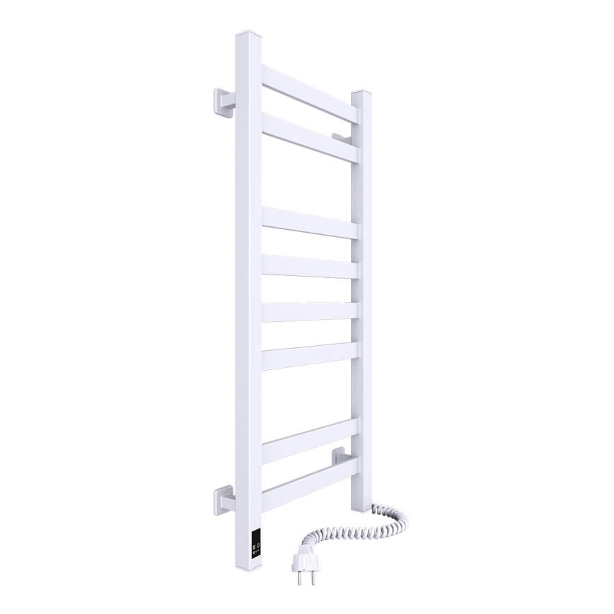 Kupaonski ljestvičasti radijator s termostatom AVANGARD 251W/230V 80,6 cm IP44 bijeli desni četvrtast