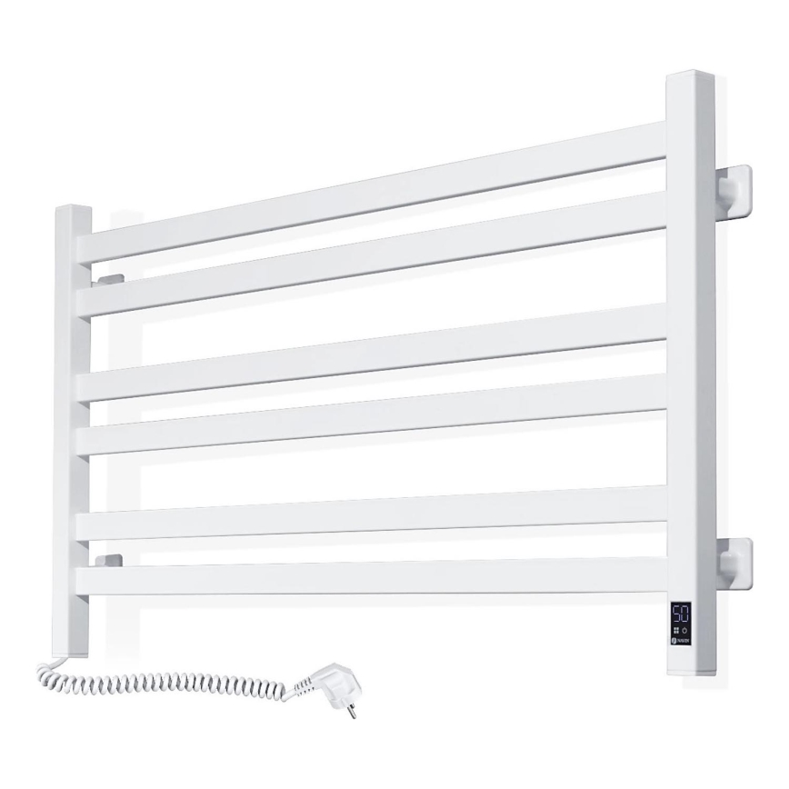 Kupaonski ljestvičasti radijator s termostatom AVANGARD 316W/230V 50,6 cm IP44 bijeli lijevi četvrtast