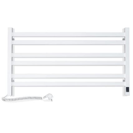 Kupaonski ljestvičasti radijator s termostatom AVANGARD 316W/230V 50,6 cm IP44 bijeli lijevi četvrtast
