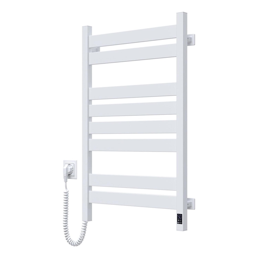 Kupaonski ljestvičasti radijator s termostatom LARGO 432W/230V 80,6 cm IP44 bijeli lijevi kvadratni