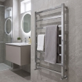Kupaonski ljestvičasti radijator TOKIO 174W/230V 80x53 cm nehrđajući čelik/sjajni krom