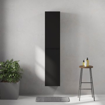 Kupaonski ormarić HELSINKI 35x174x32 cm, crni