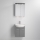 Kupaonski ormarić s umivaonikom ASTRID + LED ogledalni ormarić 4xLED/4,3W/230V IP44 sivi