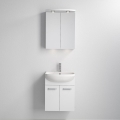 Kupaonski ormarić s umivaonikom ASTRID + LED ormarić s ogledalom 4xLED/4,3W/230V IP44 bijela