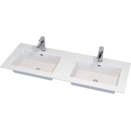 Kupaonski ormarić s umivaonikom GRIBSKOV 120 cm bež/hrast/bijela