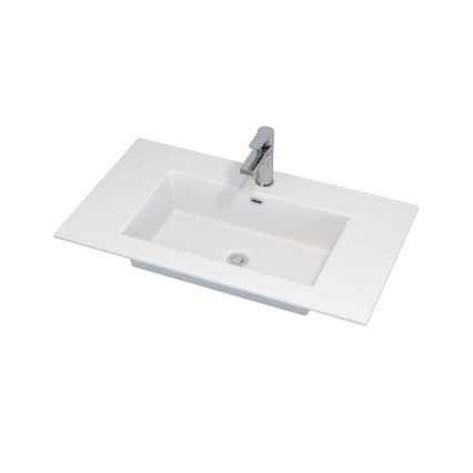 Kupaonski ormarić s umivaonikom GRIBSKOV 80 cm smeđa/hrast/bijela