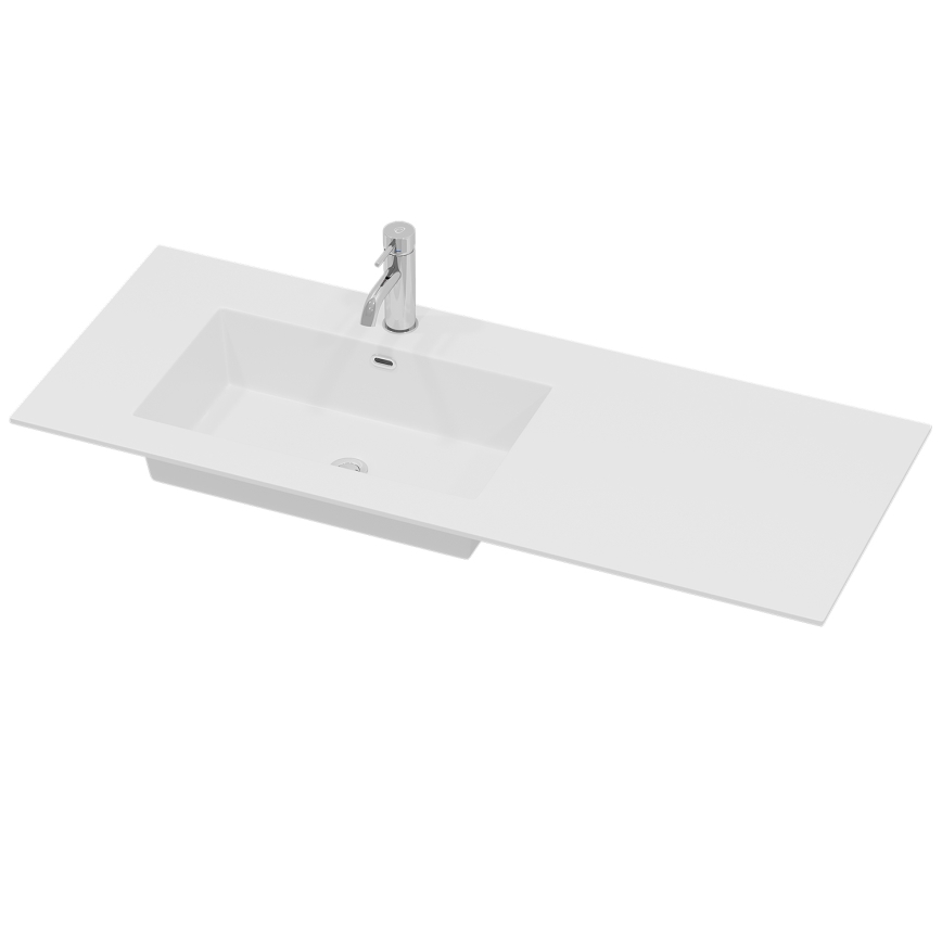 Kupaonski ormarić s umivaonikom HELSINKI 115 cm lijevi/bijeli