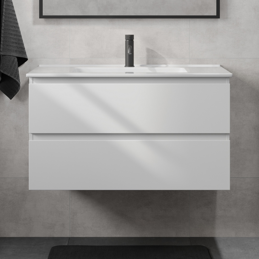 Kupaonski ormarić s umivaonikom KENWOOD 91 cm, bijeli