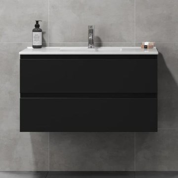 Kupaonski ormarić s umivaonikom KENWOOD 91x50x45 cm crni