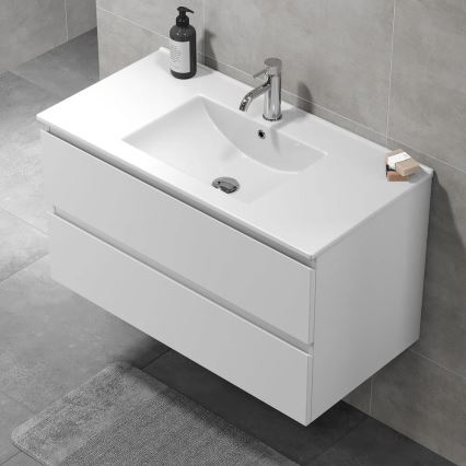 Kupaonski ormarić s umivaonikom KENWOOD 91x50x47 cm bijeli