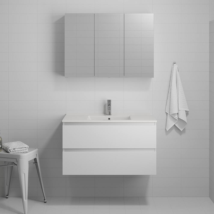 Kupaonski ormarić s umivaonikom KENWOOD 91x50x47 cm bijeli