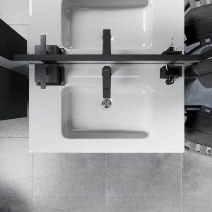 Kupaonski ormarić s umivaonikom MOLDE 80 cm, zelene boje