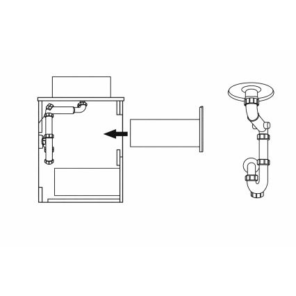 Kupaonski ormarić TRONDHEIM za umivaonik 60 cm, bijeli