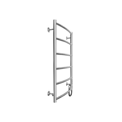 Kupaonski ljestvičasti radijator CLASSIC 100W/230V 81x53cm nehrđajući čelik/sjajni krom desni