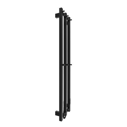Kupaonski radijator HF SLIM 110W/230V 117x25 cm crna uglast