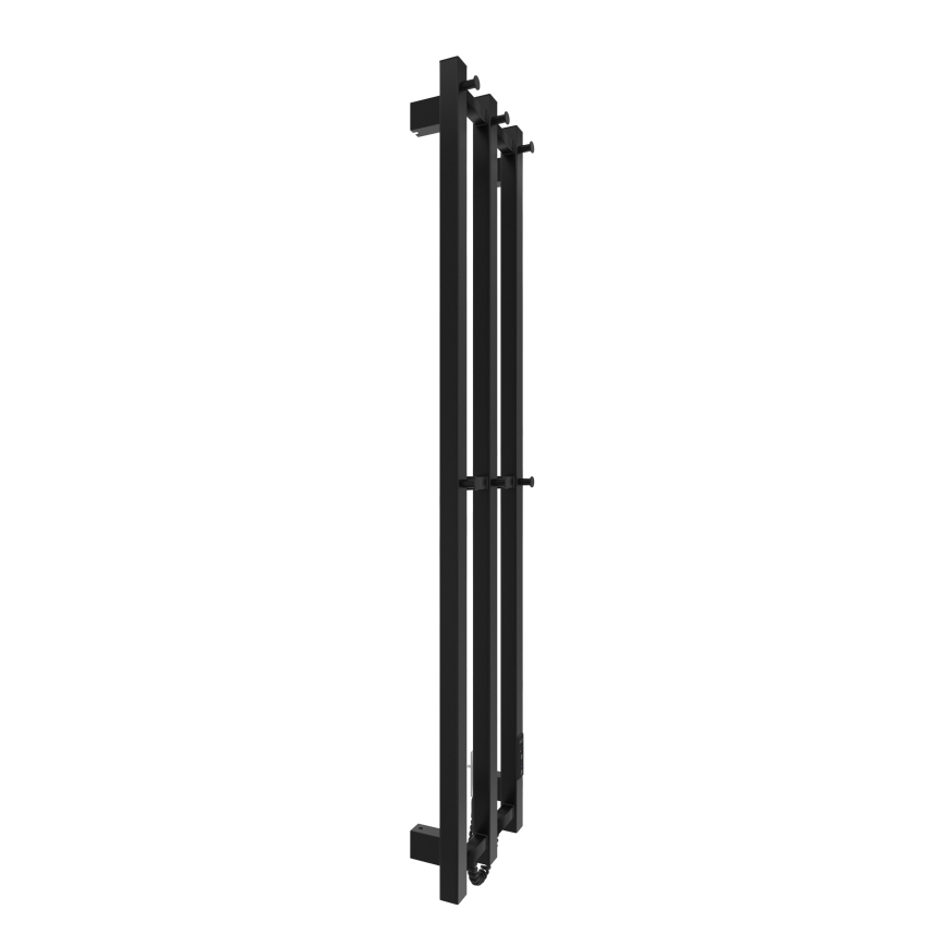 Kupaonski radijator HF SLIM 110W/230V 117x25 cm crna uglast