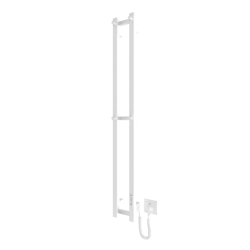 Kupaonski radijator HF SLIM 80W/230V 117x14 cm bijela uglast
