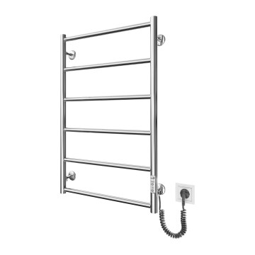 Kupaonski radijator-ljestve CLASSIC 110W/230V 81x52 cm nehrđajući čelik/sjajni krom desni