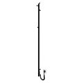 Kupaonski radijator RAY 35W/230V 150x30 cm IP44 nehrđajući čelik/crna