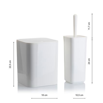 Kupaonski set SIERRA 5 komada bijela