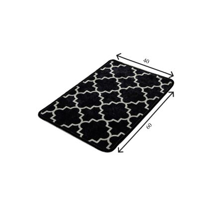 Kupaonski tepih KUPA 40x60 cm crna