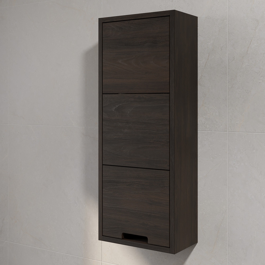 Kupaonski zidni ormarić GRIBSKOV 90 cm smeđi/hrast