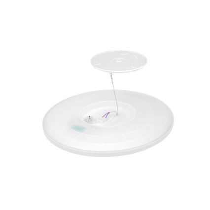 LED kupaonsko svjetlo s senzorom pokreta i sumraka NIVERA LED/12W/230V IP54 3000/4000/6000K promjer 22,5 cm crno + daljinski upravljač