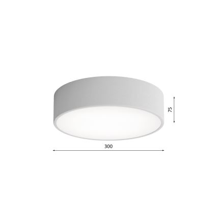 Kupaonsko stropno svjetlo CLEO sa senzorom, 2xE27/24W/230V, promjer 30 cm, siva, IP54