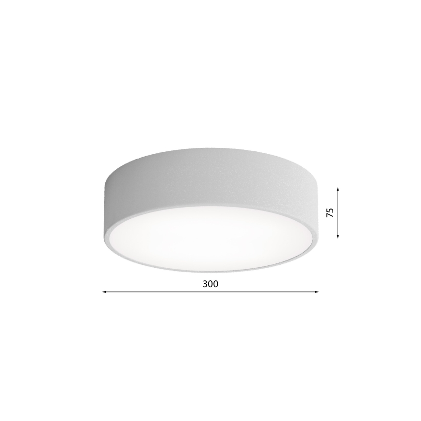 Kupaonsko stropno svjetlo CLEO sa senzorom, 2xE27/24W/230V, promjer 30 cm, siva, IP54