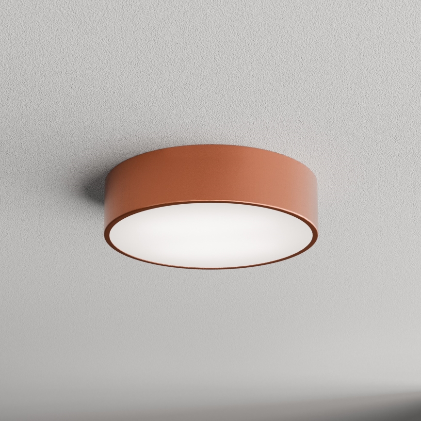 Kupaonsko stropno svjetlo s senzorom CLEO 2xE27/24W/230V, Ø 30 cm, bakreno, IP54