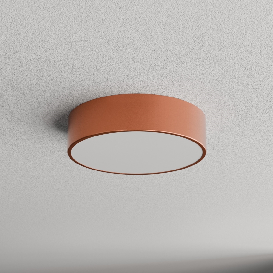 Kupaonsko stropno svjetlo s senzorom CLEO 2xE27/24W/230V, Ø 30 cm, bakreno, IP54