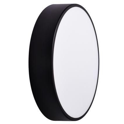 Kupaonsko stropno svjetlo s senzorom CLEO, 3x E27/24W/230V, Ø 40 cm, crno, IP54