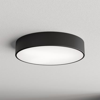 Kupaonsko stropno svjetlo s senzorom CLEO, 3x E27/24W/230V, Ø 40 cm, crno, IP54