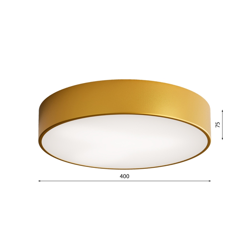 Kupaonsko stropno svjetlo s senzorom CLEO 3xE27/24W/230V prom. 40 cm zlatno IP54