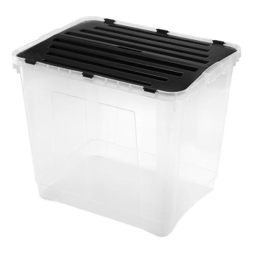 Kutija za pohranu DRAGON 100 l crna/prozirna
