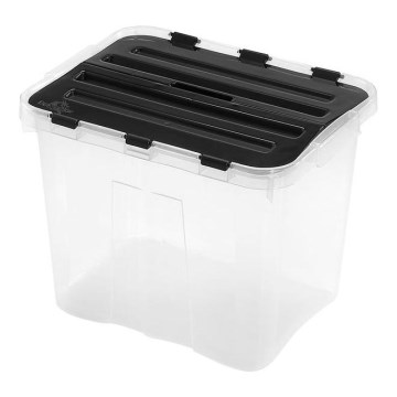 Kutija za pohranu DRAGON 24 l crna/prozirna